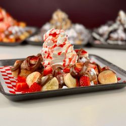 The Neighborhood Scoop - Strawberry Banana Nutella Fried Oreos