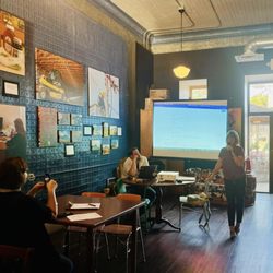 Bluenose Gopher Public House - Blue Tin Gallery features local artword on rotation
