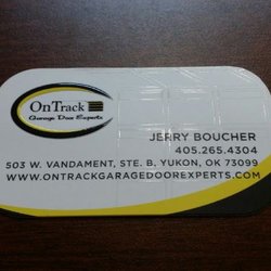 Taste of Ink - business card for On Track Garage Door Experts