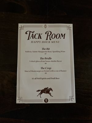 Menu photo 4 Tack Room Sacramento, CA