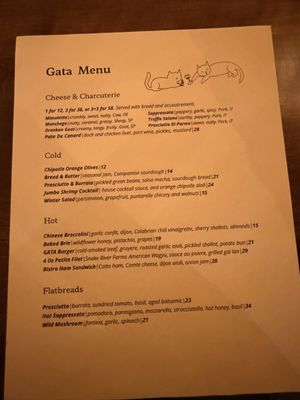 Menu photo 5 Gata San Diego, CA