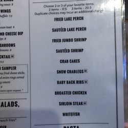 McVey's Restaurant & Bar - The pick three or two combos.