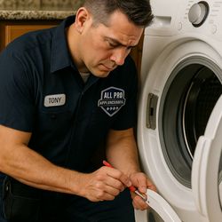 All Pro Appliance Repair Service Edmond - Washer and dryer repair done right the first time. Certified technicians servicing Whirlpool, Samsung, LG, Maytag, and more.