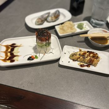Tokyo Mizu - A1. Ahi Tower A29. Stuffed Jalapeno (8) A20. Mussel Dynamite (6) - Sushi Bars Near Me - Arlington, Texas Tokyo Mizu - A1. Ahi Tower A29. Stuffed Jalapeno (8) A20. Mussel Dynamite (6) - Sushi Bars Near Me - Arlington, Texas