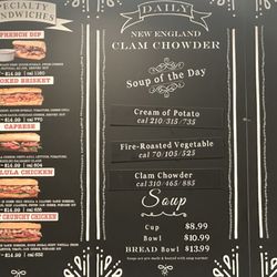 Specials on the left with pics! Top two popular are French Dip and Smoked Brisket