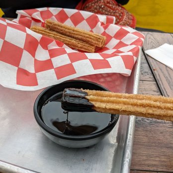 Cemitas El Tigre - Churro with chocolate - Mexican Near Me - Sunnyside, New York
