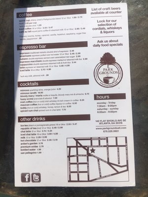 Menu photo 6 Parkgrounds Café | Specialty Coffee Atlanta Atlanta, GA