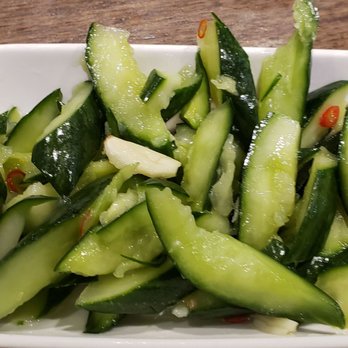 Dinesty Dumpling House - Cold cucumbers with garlic. Very good. - Chinese Near Me - Vancouver, British Columbia