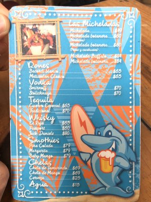 Menu photo 1 Las Tostadillas del Mar Cancún, ROO