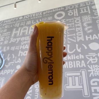 Happy Lemon - E10. Kumquat Lemon Green Tea with Lychee Jelly - Bubble Tea Near Me - Cedar Park, Texas
