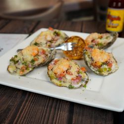 Floyds Seafood - Beaumont - Grilled Oysters Pico