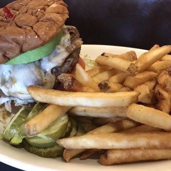 Shield's Restaurant Bar Pizzeria - West Coat Burger plate - include fries or chips. - Pizza Near Me - Detroit, Michigan Shield's Restaurant Bar Pizzeria - West Coat Burger plate - include fries or chips. - Pizza Near Me - Detroit, Michigan