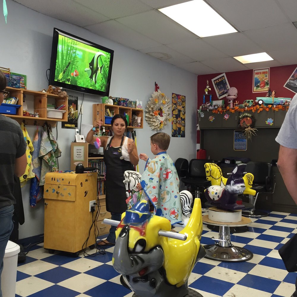 Little Kuts - Videos play to help distract the kids. - Kids Hair Salons Near Me - La Verne, California Little Kuts - Videos play to help distract the kids. - Kids Hair Salons Near Me - La Verne, California