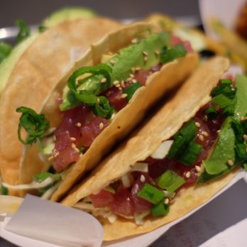 Gott's Roadside - Ahi Poke crispy tacos - $16.95 - Burgers Near Me - San Francisco, California Gott's Roadside - Ahi Poke crispy tacos - $16.95 - Burgers Near Me - San Francisco, California