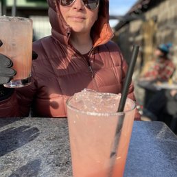 Fresh squeezed greyhound with wifey! The best!!