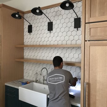 Craft Electric - Down town loft kitchen remodel. Custom lighting installation. - Electricians Near Me Craft Electric - Down town loft kitchen remodel. Custom lighting installation. - Electricians Near Me