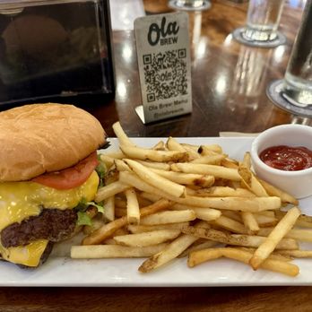 Ola Brew - Hilo - Smash burger with crispy fries - Brewpubs Near Me - Hilo, Hawaii Ola Brew - Hilo - Smash burger with crispy fries - Brewpubs Near Me - Hilo, Hawaii