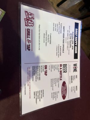 Menu photo 4 5-8 Grill & Tap St Paul, MN