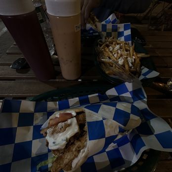 Gyros 305 - a sandwich and fries - Greek Near Me - Miami, Florida