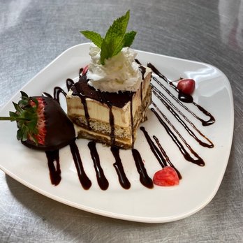 The Waters Edge at Giovanni's - Tiramisu is a specialty at WEG.. T - Steakhouses Near Me - Darien, Connecticut The Waters Edge at Giovanni's - Tiramisu is a specialty at WEG.. T - Steakhouses Near Me - Darien, Connecticut