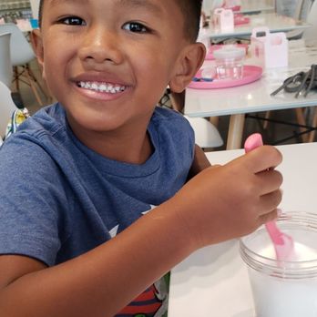 My Slime Playroom - Start of step 1. Mixing the 1st bottle in the glue. - Kids Activities Near Me - Kapolei, Hawaii