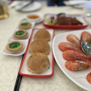 HL Peninsula Restaurant - Pandan flavored custard tart, Poach spot prawns, Baked bbq pork bao, and Roast duck - Dim Sum Near Me - Milpitas, California HL Peninsula Restaurant - Pandan flavored custard tart, Poach spot prawns, Baked bbq pork bao, and Roast duck - Dim Sum Near Me - Milpitas, California