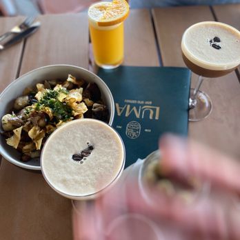 Luma Bar & Eatery - Espresso martini with oat milk. It's off menu and really delicious. Dreamsicle. And the gnocchi with mushrooms. - Mediterranean Near Me - Petaluma, California Luma Bar & Eatery - Espresso martini with oat milk. It's off menu and really delicious. Dreamsicle. And the gnocchi with mushrooms. - Mediterranean Near Me - Petaluma, California