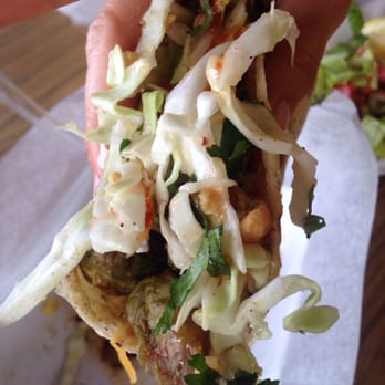 Taco Shack Bar & Grill Stuart - Thai taco (vegetarian) with Brussel sprouts, cabbage, spicy sweet chile sauce, peanuts. Sounds really odd but it was the best taco! - Tacos Near Me - Stuart, Florida Taco Shack Bar & Grill Stuart - Thai taco (vegetarian) with Brussel sprouts, cabbage, spicy sweet chile sauce, peanuts. Sounds really odd but it was the best taco! - Tacos Near Me - Stuart, Florida