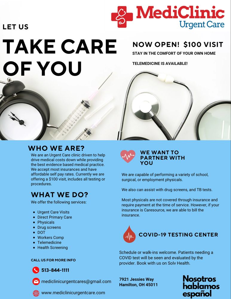 MEDICLINIC URGENT CARE & PRIMARY CARE Updated September 2024 7921