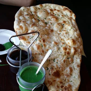 Cedars in University District - Garlic Naan with dipping sauces! - Indian Near Me - Seattle, Washington