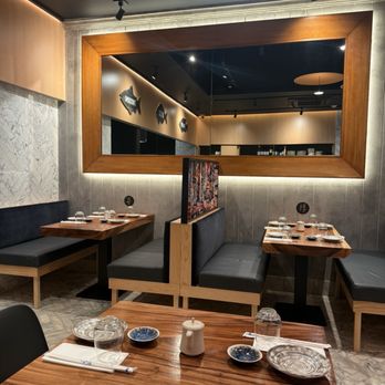 Suram Sushi & Udon - Booth area - Sushi Bars Near Me - New York, New York
