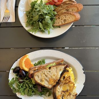 M.H.Bread and Butter - FRIED EGG SANDWICH FRIED EGG SANDWICH for me and I think some salad with Burrata for my friend! - Bakeries Near Me - San Anselmo, California M.H.Bread and Butter - FRIED EGG SANDWICH FRIED EGG SANDWICH for me and I think some salad with Burrata for my friend! - Bakeries Near Me - San Anselmo, California