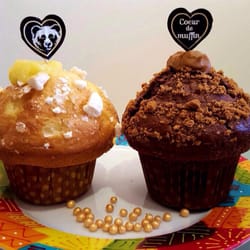 Columbus Café & Co - Muffin au citron meringué et muffin au chocolat-spéculoos!