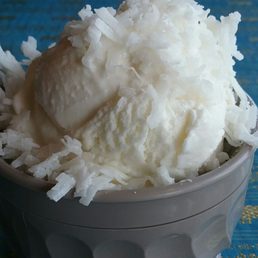 Coconut ice cream
