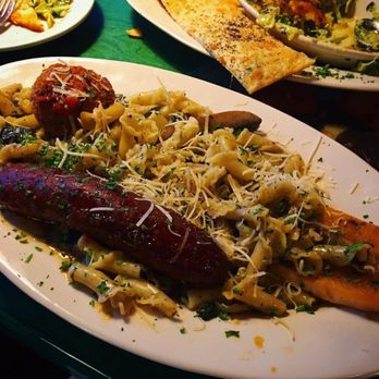 Oregano's - Shroom boom pasta with a meatball and sausage. - Pizza Near Me - Phoenix, Arizona Oregano's - Shroom boom pasta with a meatball and sausage. - Pizza Near Me - Phoenix, Arizona