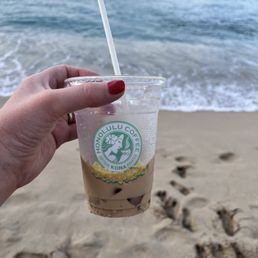 Delicious iced vanilla latte.