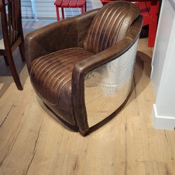 Kaza Unique Furniture - Leather upholstered chair