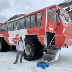 Icefields Parkway - My snowmobile ride onto Athabasca Glacier.