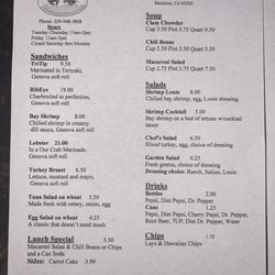 Food menu