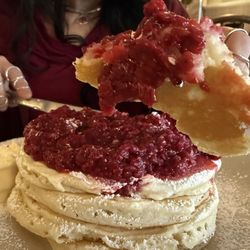 Village Pancake House - Rasberry pancakes!