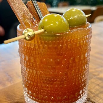 Coco Bistro & Bar - Bloody Mary with Plant-Based Bacon at Brunch - Coffee & Tea Near Me - Chapel Hill, North Carolina Coco Bistro & Bar - Bloody Mary with Plant-Based Bacon at Brunch - Coffee & Tea Near Me - Chapel Hill, North Carolina