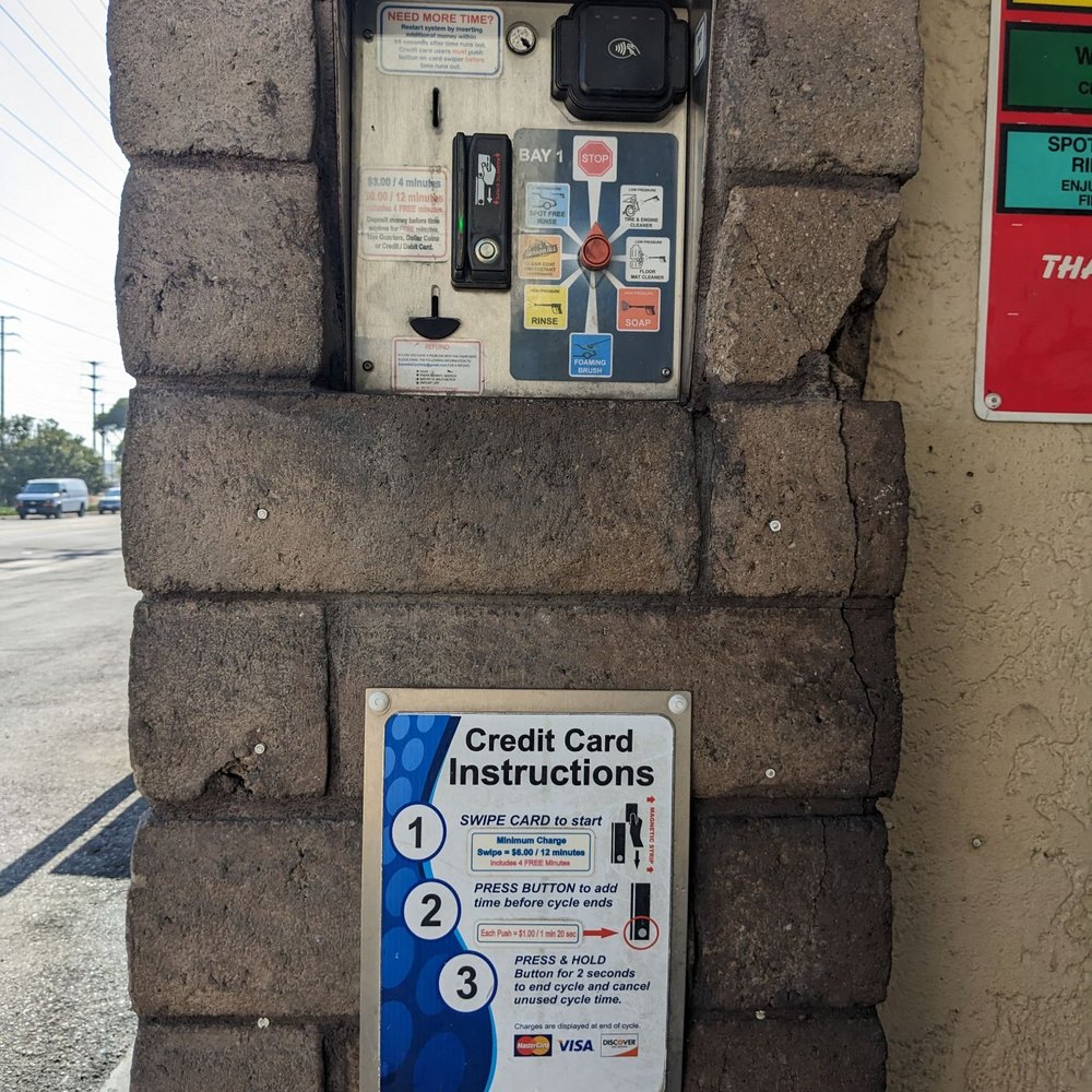Squeak’s Car Wash - Credit card instructions. It can be cancelled for a partial refund by pressing the button for two seconds - Car Wash Near Me - El Segundo, California Squeak’s Car Wash - Credit card instructions. It can be cancelled for a partial refund by pressing the button for two seconds - Car Wash Near Me - El Segundo, California