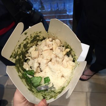 Dal Moro's - Fusilli with pesto, chicken, and Parmesan - Fast Food Near Me - Venezia, VE Dal Moro's - Fusilli with pesto, chicken, and Parmesan - Fast Food Near Me - Venezia, VE