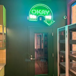 Okay Cannabis - OKAY Entrance inside West Town Bakery