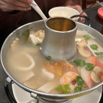 Thai Fiesta Cafe - Tom Yum Chicken Soup - Thai Near Me - Paramount, California