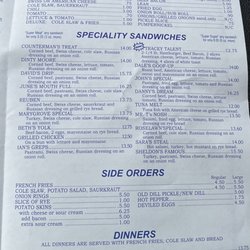 Lou's Deli - Menu