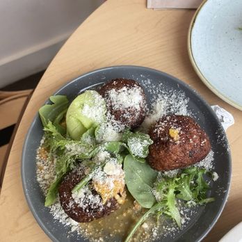 Nana’s Mystic - Sweet Corn Risotto Balls - Bakeries Near Me - Mystic, Connecticut Nana’s Mystic - Sweet Corn Risotto Balls - Bakeries Near Me - Mystic, Connecticut