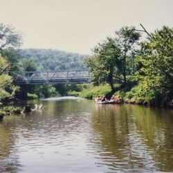 Kickapoo Valley Reserve Visitor Center - One of many bridges that can locate you on the river.