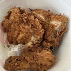 KFC - There was oil everywhere, I know they fried this again after it sat there!