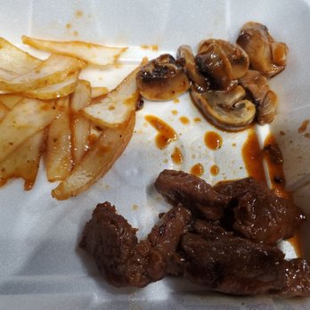 Panda Express - We paid EXTRA $1.25 for the Premium Shanghai Steak. Look at the ratio between Steak vs Onions. Pretty Pathetic! - Chinese Near Me - Antioch, California Panda Express - We paid EXTRA $1.25 for the Premium Shanghai Steak. Look at the ratio between Steak vs Onions. Pretty Pathetic! - Chinese Near Me - Antioch, California